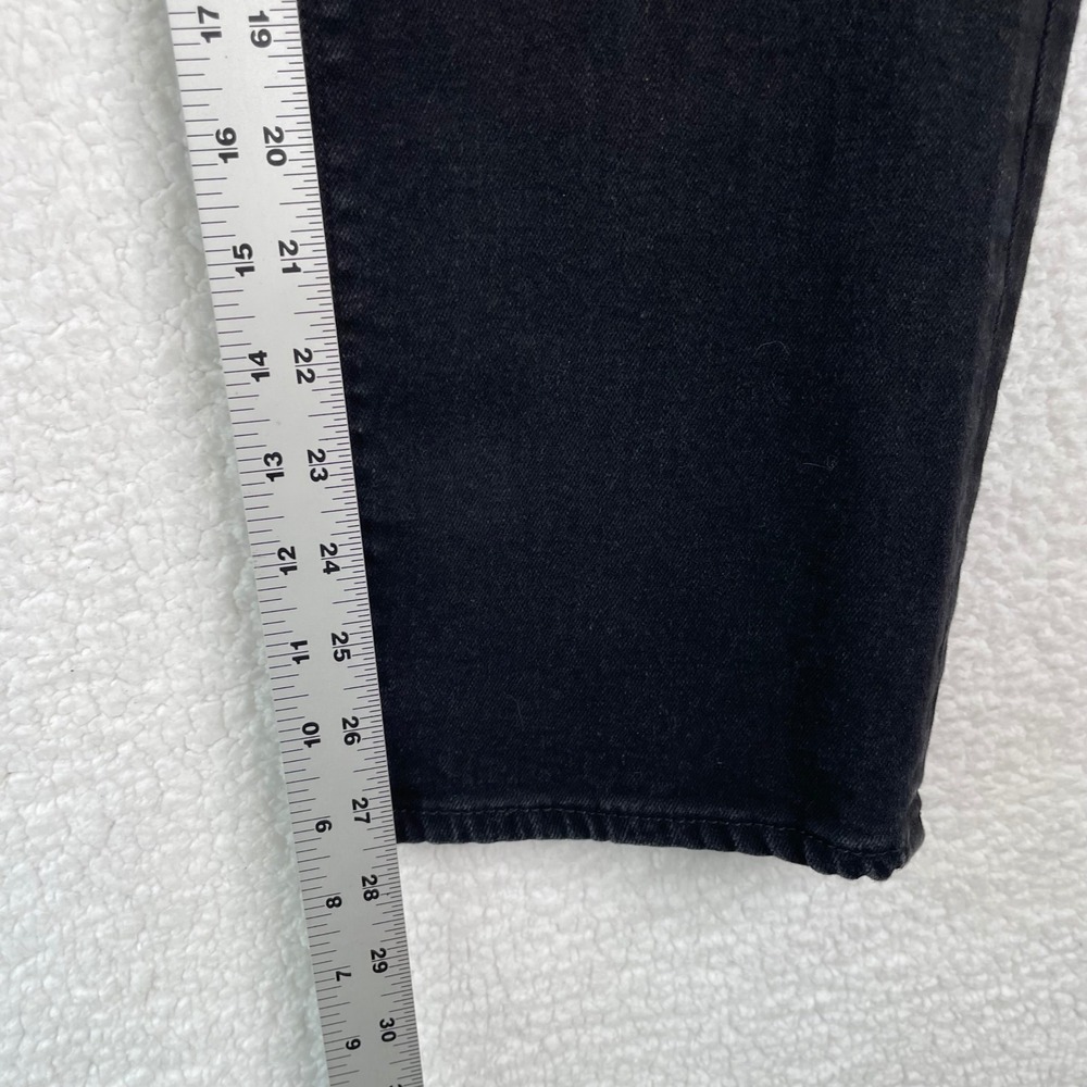 Hudson Los Angeles Womens Black Straight Leg Flap Pocket Jeans Size 12 1811754 - Picture 9 of 11